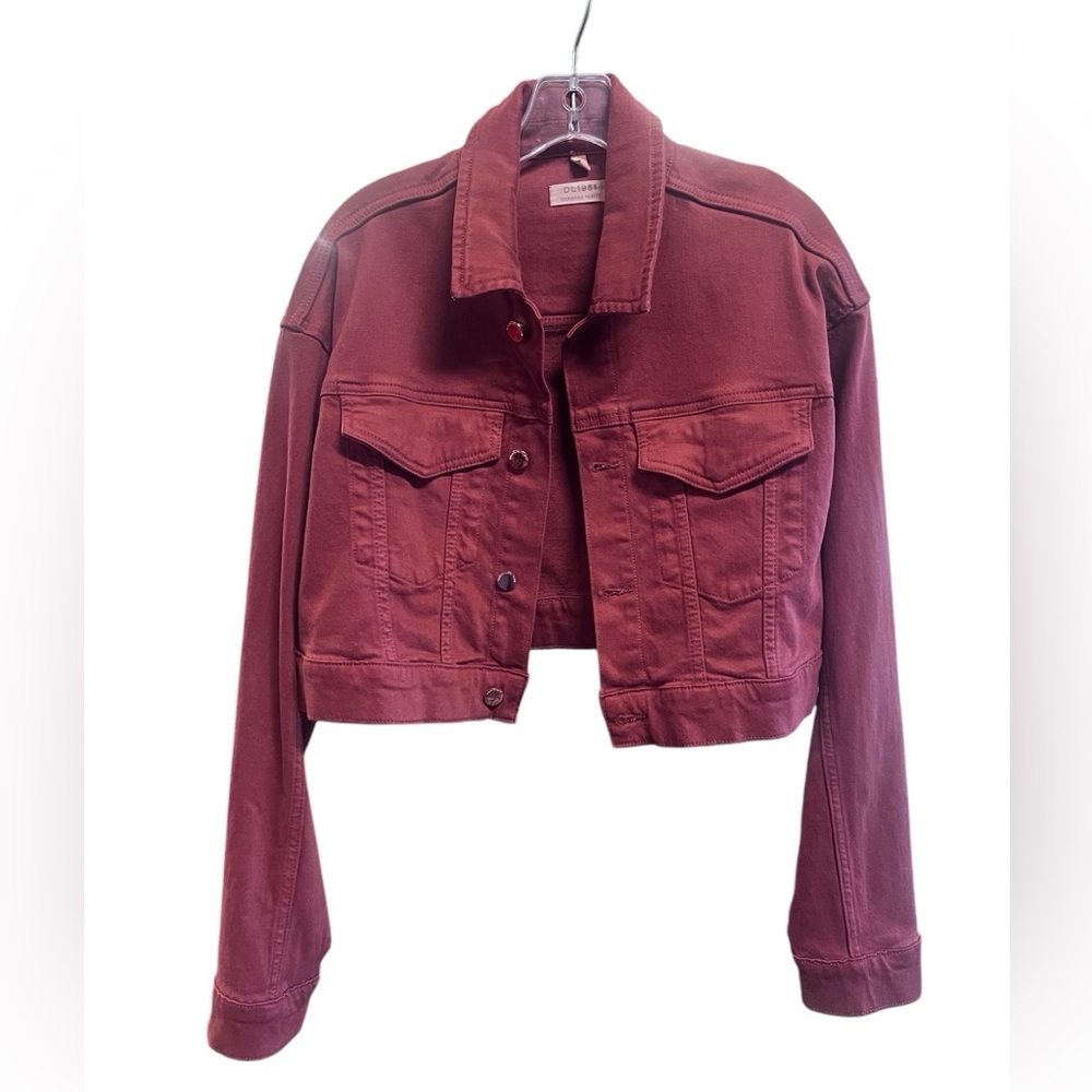 Women's DL 1961 Redwood Marianna Hewitt Annie cropped  Denim Jacket
